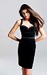 Czarna suknia wieczorowa - zdobione plecy model 6405 - Faviana