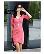 Różowa sukienka damska S1586 - Japan Style