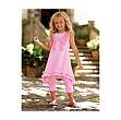 Sukienka dla dziewczynki, różowa, z asymetrycznym dołem+ legginsy - CELLBES