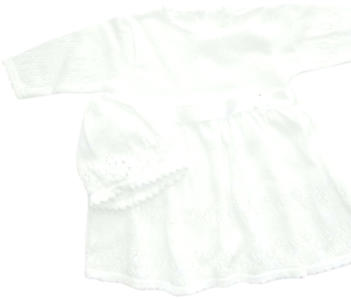 Biała sukienka dziecięca do chrztu - Ola