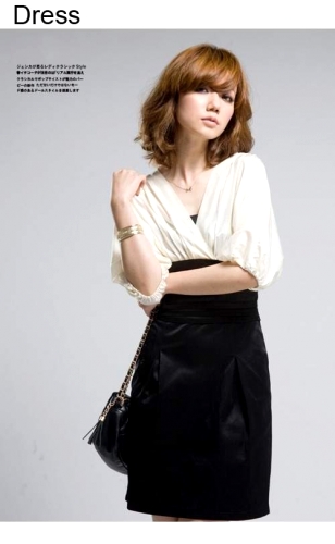 Biało-czarna sukienka wieczorowa damska S1561 - Japan Style