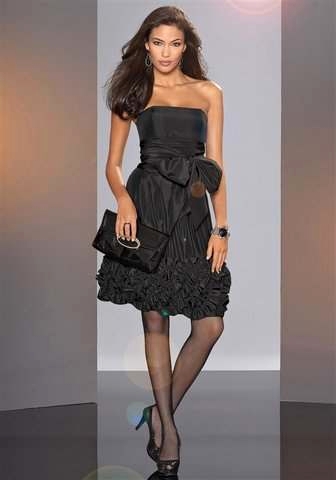 Czarna sukienka bez ramiączek nr 491