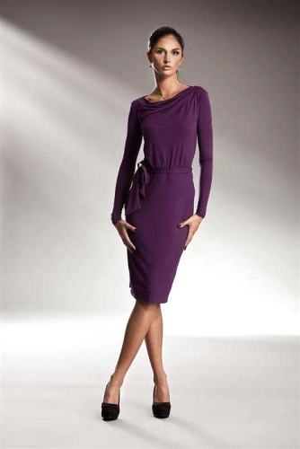 Fioletowa, zmysłowa i delikatna sukienka - S14