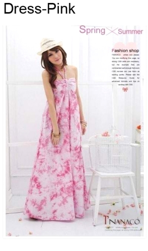 Różowa sukienka S1162 - Japan Style